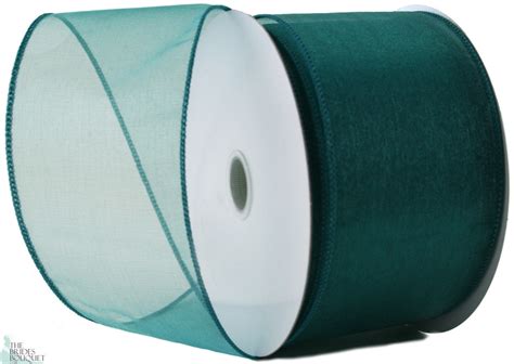 Metallic Animal Print on Canvas Wired Edge Ribbon (Light Teal, 